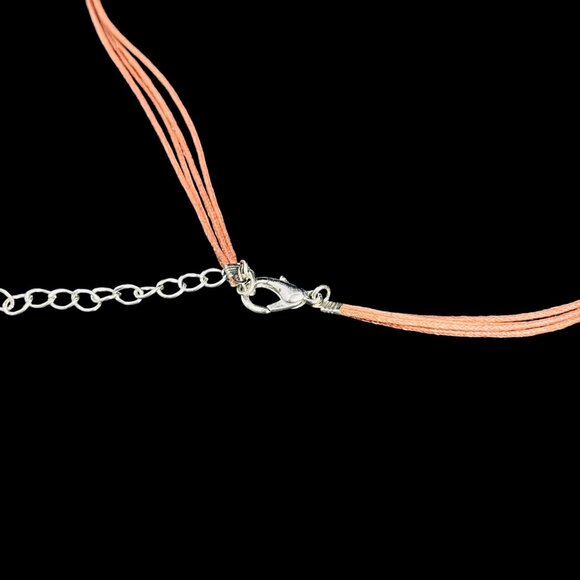 Chunky Red and White Double Sided Beaded Necklace (5379) - Picture 4 of 4